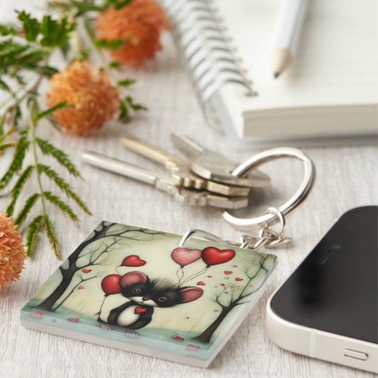 Skunk Liefde 2 Sleutelhanger (Voorkant Rechts)