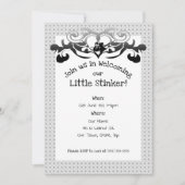 Skunk Little Stinker Baby shower Kaart (Voorkant)