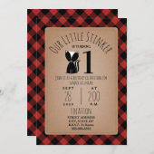 Skunk Lumberjack Play Birthday Party Kaart (Voorkant / Achterkant)