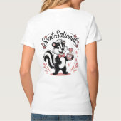 Skunk met parfum flesontwerp t-shirt (Achterkant)