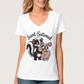 Skunk met parfum flesontwerp t-shirt (Voorkant)