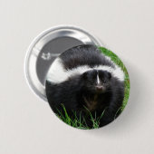Skunk Photo Round Button (Voorkant /achterkant)