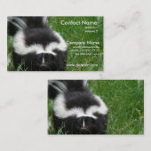 Skunk Photo Visitekaartje (Voorkant / Achterkant)