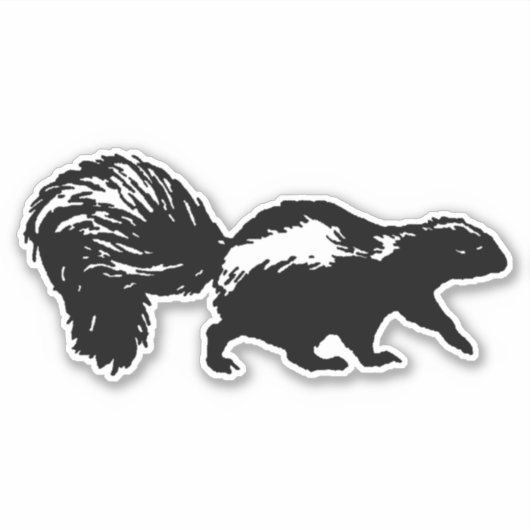 Skunk-pictogram Sticker (Voorkant)