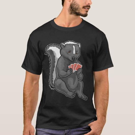 Skunk Poker kaarten T-shirt (Voorkant)