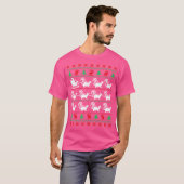 Skunk Pulls Santa Sleigh Christmas Skunk Lover Xma T-shirt (Voorkant volledig)