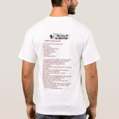 Skunk Roadkill Recipe T-shirt (Achterkant)