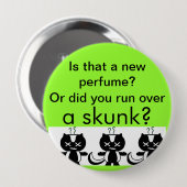 Skunk Ronde Button 4,0 Cm (Voorkant /achterkant)