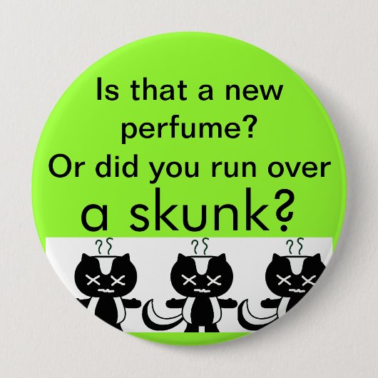 Skunk Ronde Button 4,0 Cm (Voorkant)