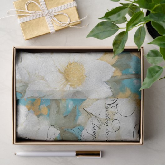 Skunk rustieke bloemendecoupage Tissuepapier (Geschenk)