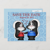 Skunk Save the Date Briefkaart (Voorkant / Achterkant)