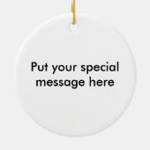 Skunk-sierplant Keramisch Ornament (Achterkant)