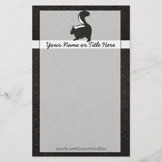 Skunk Stationery Briefpapier (Voorkant)