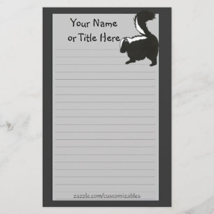 Skunk Stationery Briefpapier