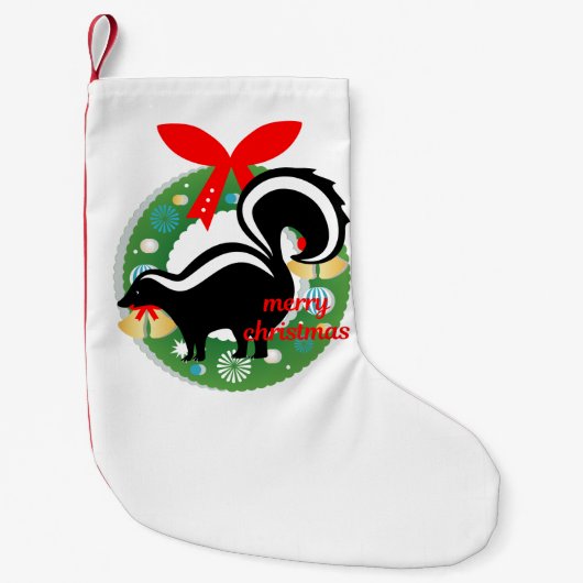 skunk stock " kerst " kleine kerstsok (Voorkant)