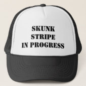 Skunk Stripe in Black Trucker Pet (Voorkant)