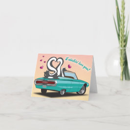 Skunk Valentijnsdag Kaart