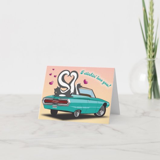 Skunk Valentijnsdag Kaart (Voorkant)