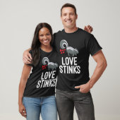 Skunk Valentijnsdag Liefde Stinks T-shirt (Unisex)