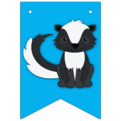 Skunk verjaardagsfeestje vlaggetjes (Eerste vlag)