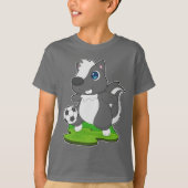 Skunk Voetballer Voetbal T-shirt (Voorkant)