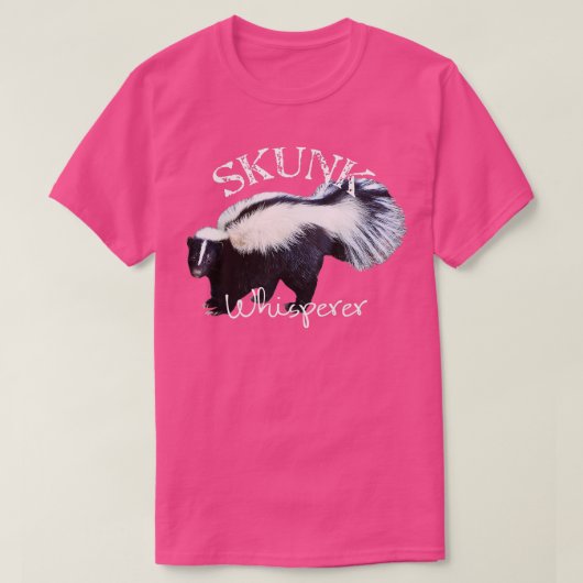 Skunk Whisperer I Love Skunks] Gift Funny Skunk T-shirt (Design voorkant)