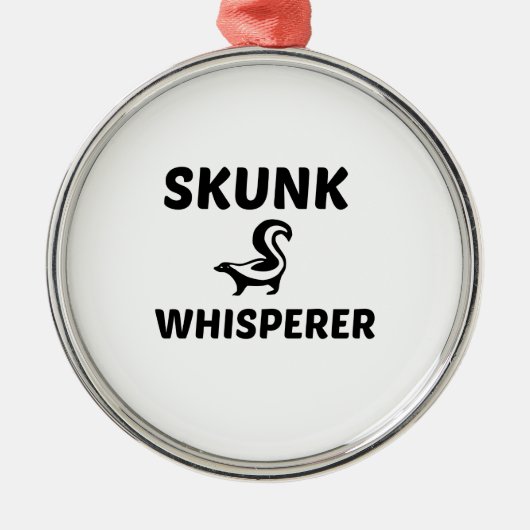 SKUNK WHISPERER METALEN ORNAMENT (Voorkant)