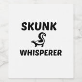 SKUNK WHISPERER WIJN ETIKET (Enkel label)