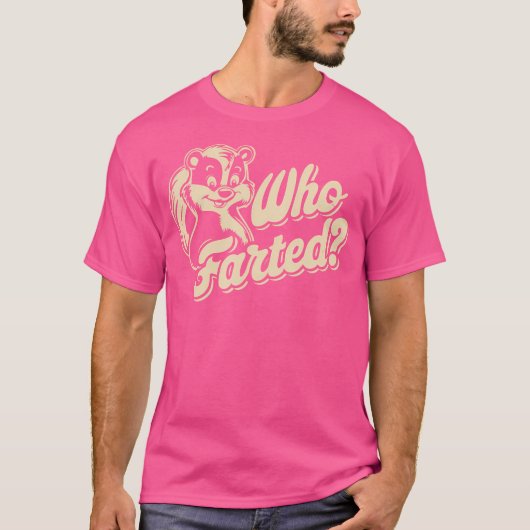 Skunk Who Farted Funny Skunk Fart T-shirt (Voorkant)