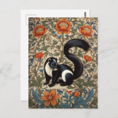 Skunk William Morris Geïnspireerd Briefkaart (Voorkant / Achterkant)