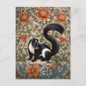  Skunk William Morris Geïnspireerd Briefkaart (Voorkant)