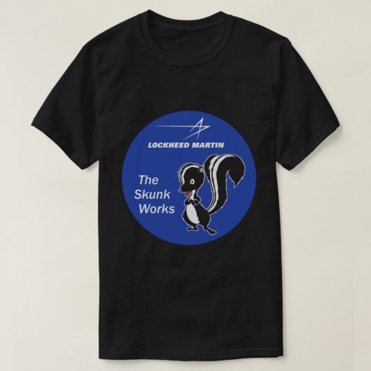 Skunk Works - Blue Roundel Patch - Clean Style T-shirt (Design voorkant)