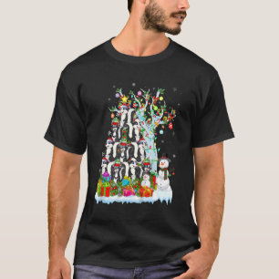 Skunk X-mas Tree Lighting Santa's Pet Skunk Funny T-shirt