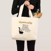 Skunkilosophy: echte stinkachtige grote canvas tas (Voorkant (product))