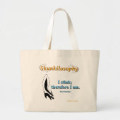 Skunkilosophy: Ik gooi grote Canvas tas (Voorkant)