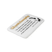 Skunkilosophy: Ultieme maatstaf van een stinkdier Badmat (Gekanteld)