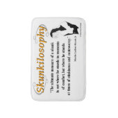 Skunkilosophy: Ultieme maatstaf van een stinkdier Badmat (Voorkant Verticaal)