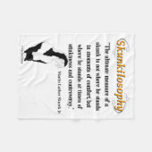 Skunkilosophy: Ultieme maatstaf van een stinkdier Fleece Deken (Voorkant (Horizontaal))