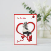 Skunks - Be Mine  Valentijnsdag Feestdagenkaart (Staand voorkant)