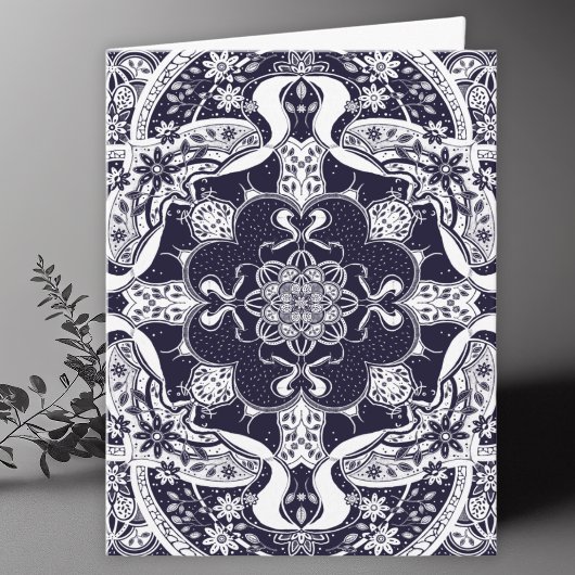 Skunks Mandala Art Blank Bedankkaart