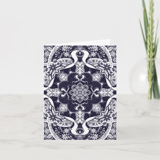 Skunks Mandala Art Blank Bedankkaart (Voorkant)