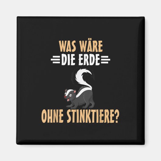 Skunks voor milieubescherming magneet (Voorkant)