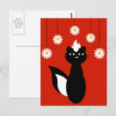 Skunky Flowers Briefkaart (Voorkant / Achterkant)