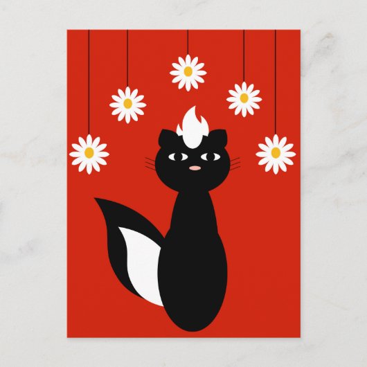 Skunky Flowers Briefkaart (Voorkant)