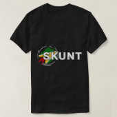 Skunta met Guyana Flag Funny Patriotic design T-shirt (Design voorkant)
