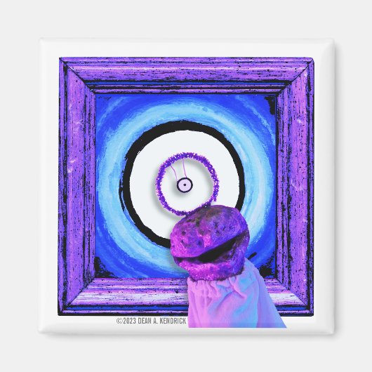 Skwot Boven Assie de Barker op Oog Alien Magneet (Voorkant)