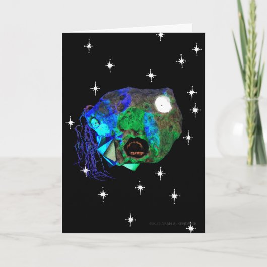 Skwot boven Master Asteroidhead met sterren Alien Kaart (Voorkant)