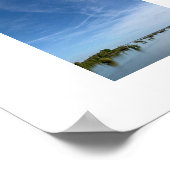 Sky Above Water Blauwe Kleur Fotografie Poster (Hoek)