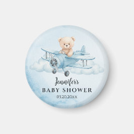 Sky Adventure Schattige Teddy Bea Baby shower Favo Magneet