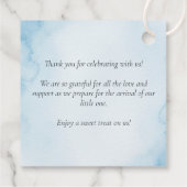 Sky Adventure Schattigee teddybeer piloot Dank u Bedankjes Labels (Achterkant)